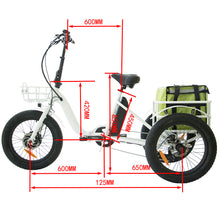 Load image into Gallery viewer, Eunorau 500W Electric Foldable Fat Tire Trike