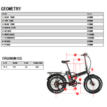 Load image into Gallery viewer, Eunorau E-Fat-MN 500W Electric Foldable Bike