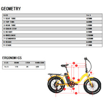 Load image into Gallery viewer, Eunorau E-Fat-Step 500W Electric Foldable Step-Thru Bike