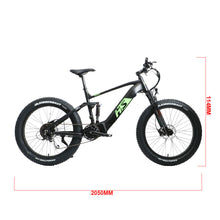 Load image into Gallery viewer, EUNORAU FAT-HS Dual Battery All Terrain Full Suspension Fat Tire Electric Mountain Bike
