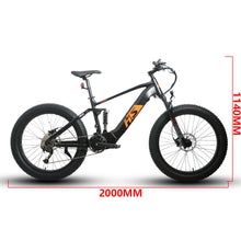Load image into Gallery viewer, EUNORAU FAT-HS Dual Battery All Terrain Full Suspension Fat Tire Electric Mountain Bike