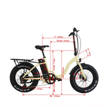 Load image into Gallery viewer, Eunorau E-Fat-Step 500W Electric Foldable Step-Thru Bike