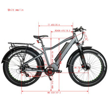 Load image into Gallery viewer, Eunorau FAT-HD Fat Tire Electric Mountain/Hunting/Fishing Bike