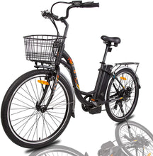 Load image into Gallery viewer, Ecotric Peacedove 350W 36V Electric Cruiser Bike