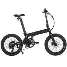 Load image into Gallery viewer, Qualisports Dolphin 350watt electric foldable bike in satin black